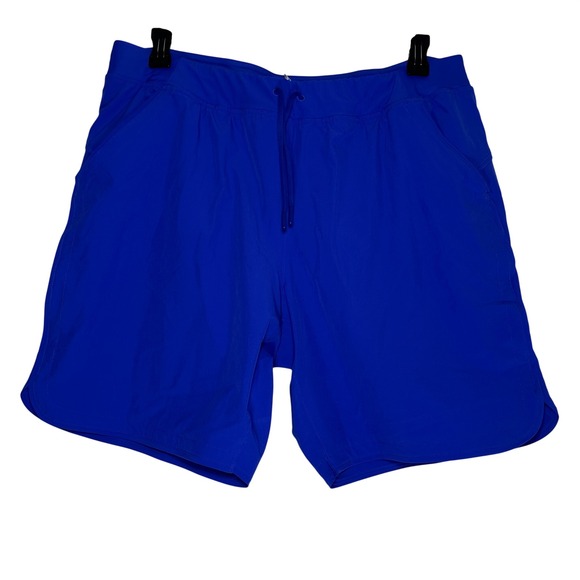 Lands' End Other - Lands End Womens Royal Blue Swim Board Shorts Pockets Drawstring 16P Petite